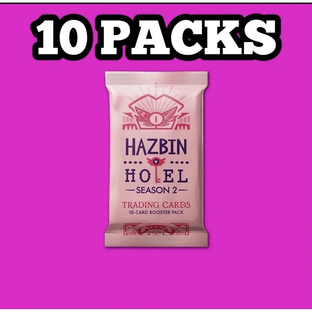 HAZBIN HOTEL Season 2 Trading Cards 2nd Edition Booster Pack‎ *Lot Of 10*
